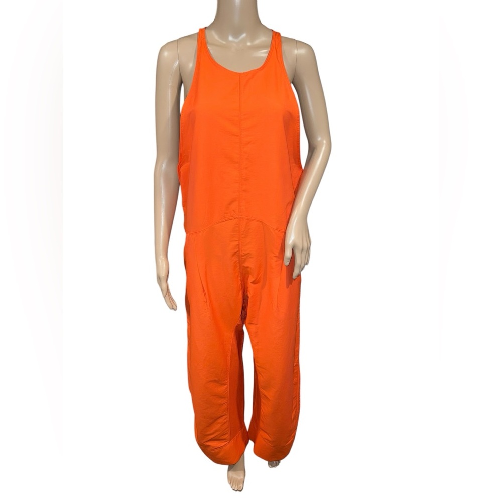 NWOT Free people FP movement Orange Sleeveless Jumpsuit